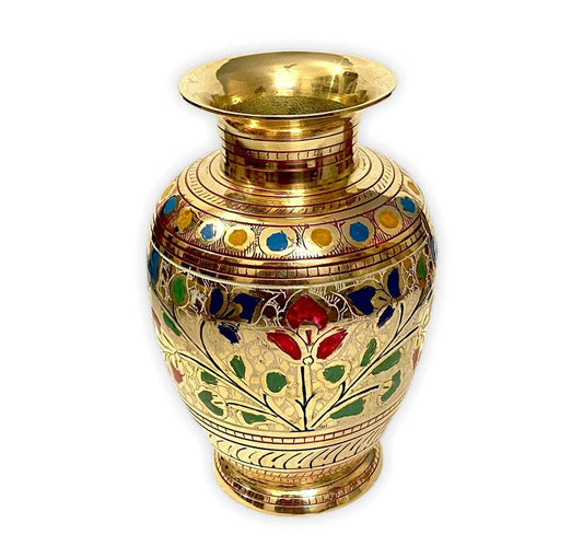 Designer Brass Metal Vase